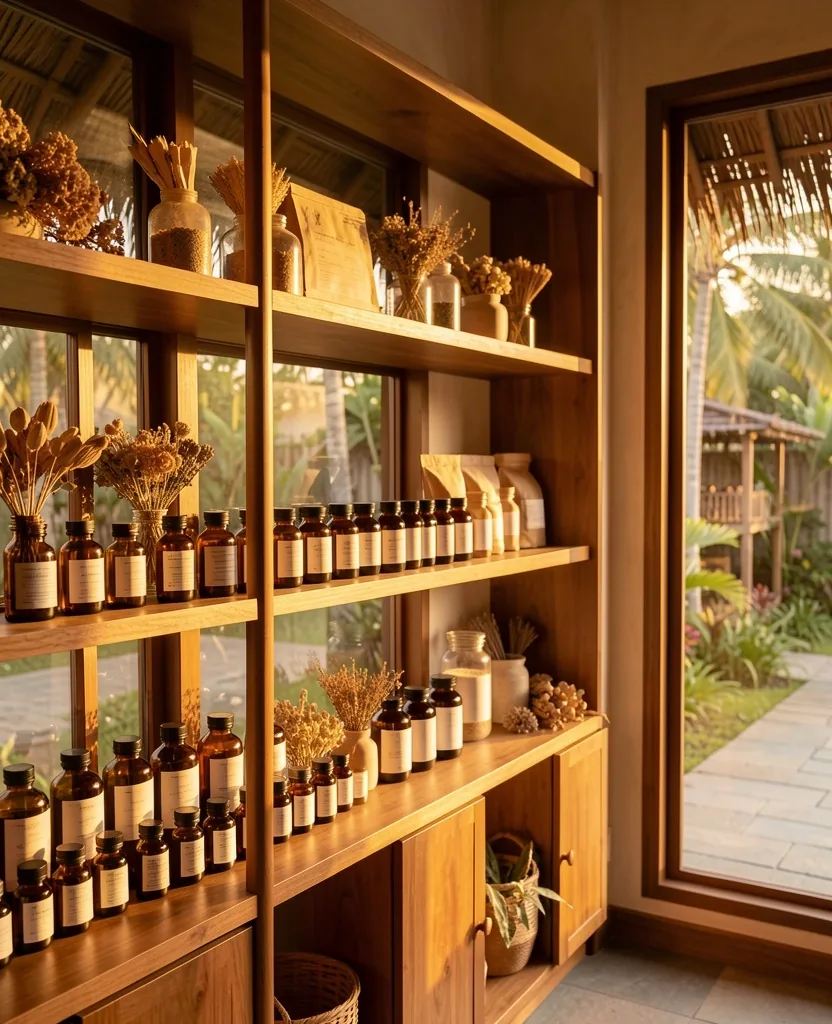Interior of the Bali wellness office