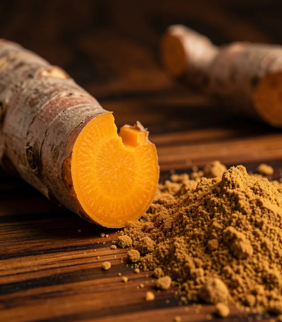 Turmeric root powder macro study