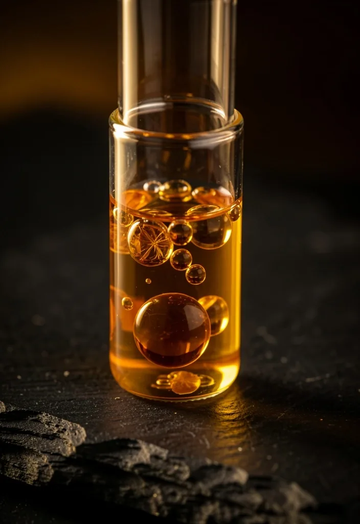 Supplement oil in laboratory glassware